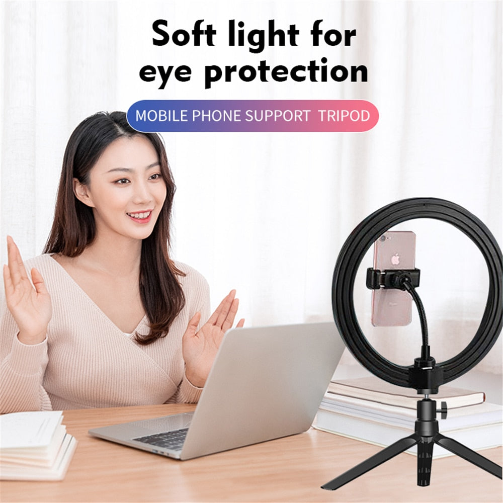 Selfie Ring Lamp Tripod Ring Light