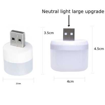 2pieces to 1piece USB Plug Lamp Computer Mobile Power