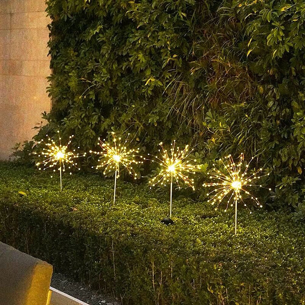 LED Solar Flashing Fireworks Lights