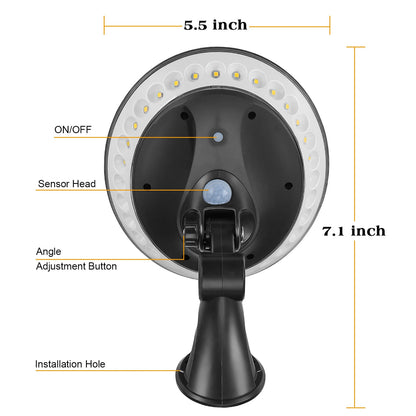 Outdoor solar light PIR motion sensor