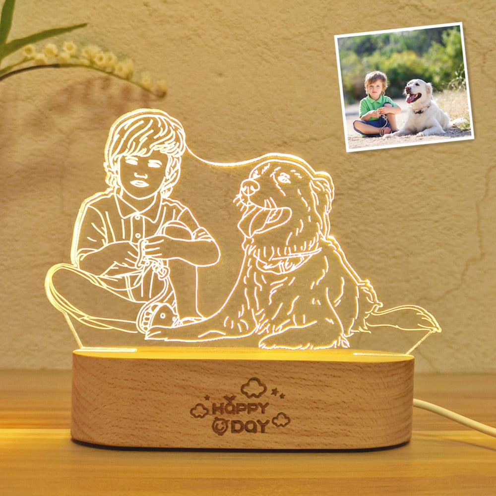 Customized Photo 3D Night Light