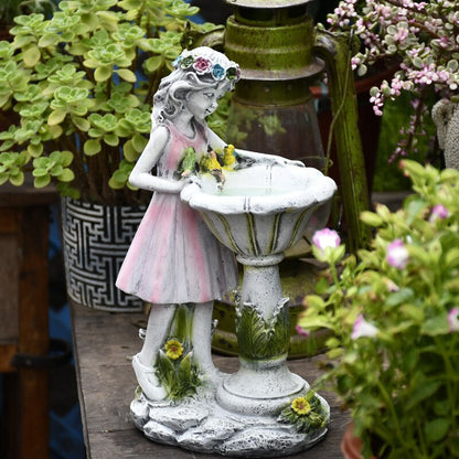 Solar Light Angel Figure Sculpture Decor