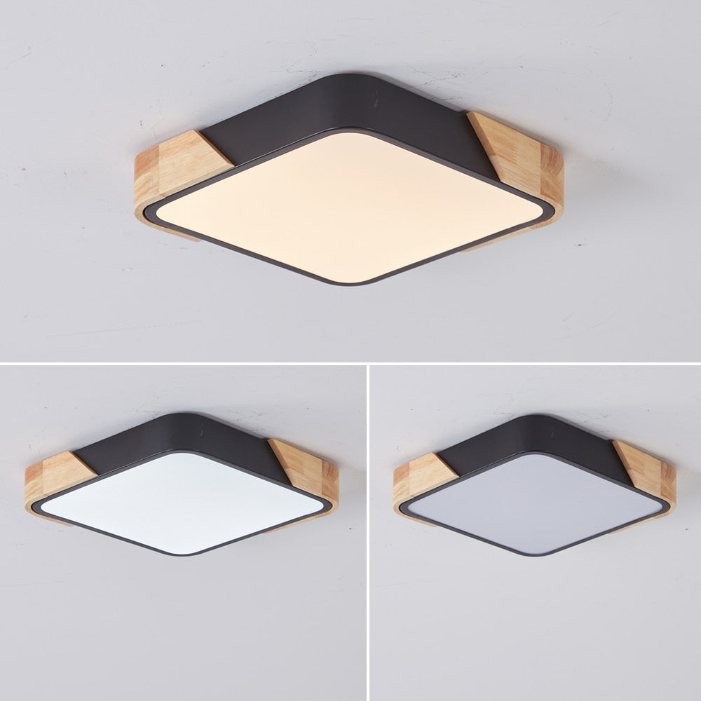 LED Ceiling Light Modern Nordic Square Round Lamp