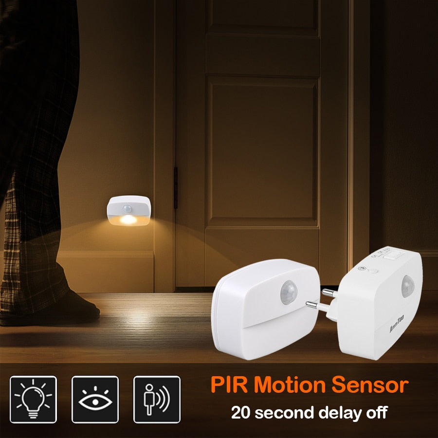 Motion Detector Night Light Plug