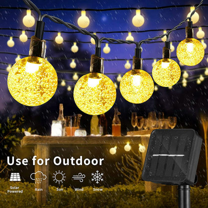 Crystal Balls Solar Lamp Waterproof