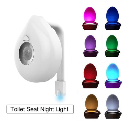 8 Colors Smart PIR Motion Sensor Toilet Seat