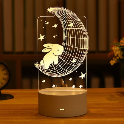 Lamp Acrylic LED Night Lights Decoration