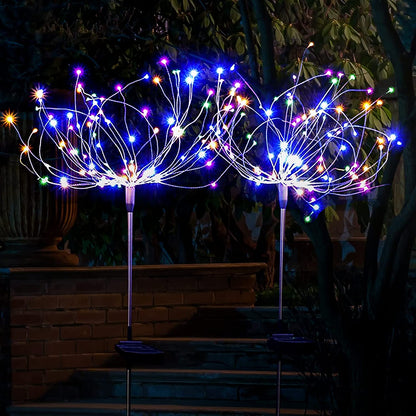 LED Outdoor Firework Lights Solar