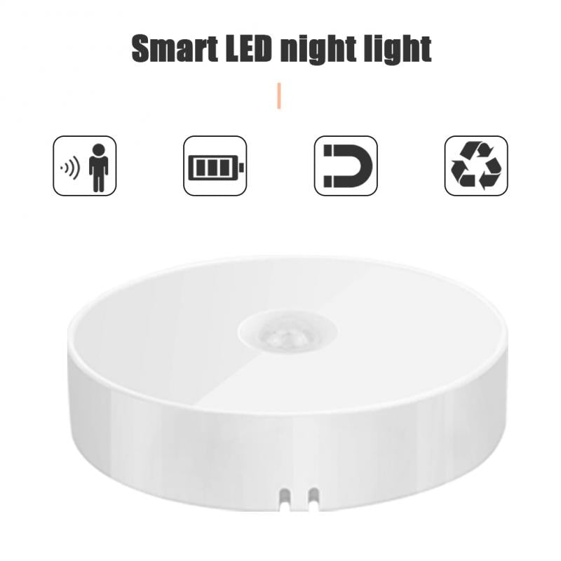 Motion Sensor LED Wireless Night Light Bedroom Lamp