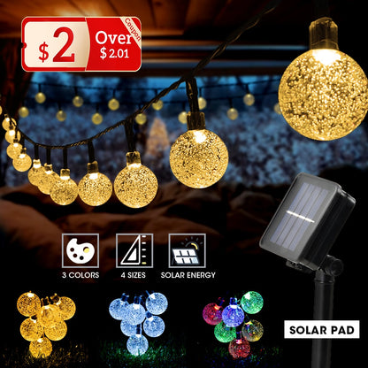 Solar Light Lamp Outdoor Festoon LED