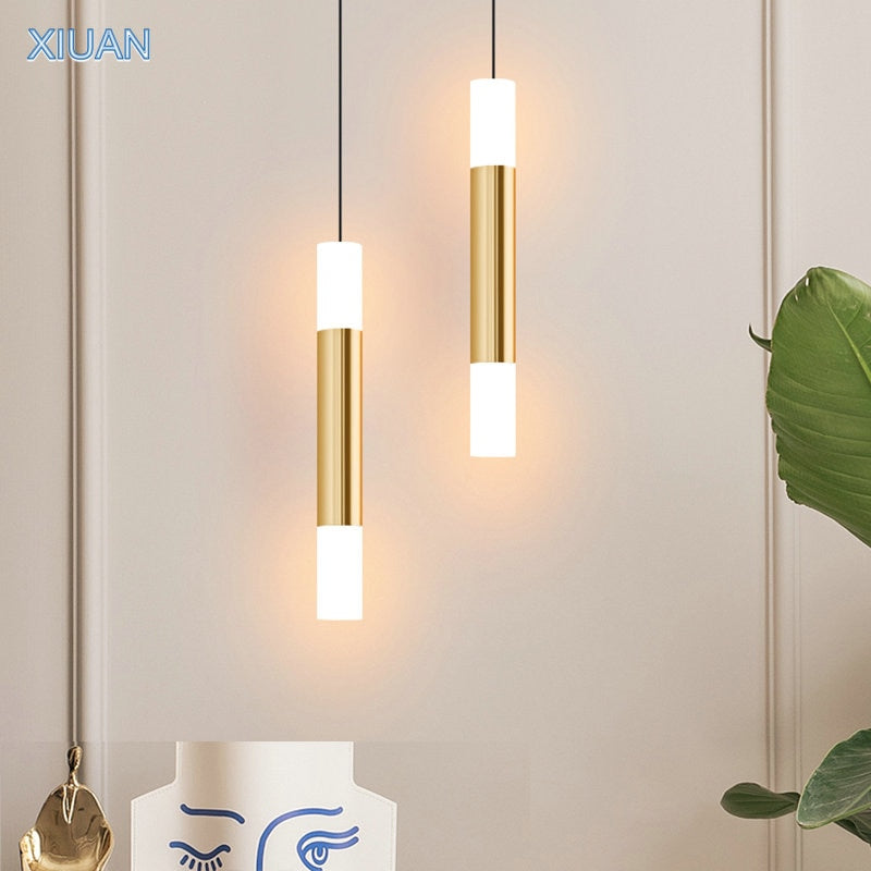 Modern Art Gold Pendant Lamp Fixture