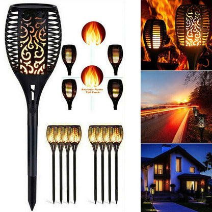 LED Solar Flame Lamp Outdoor Torch