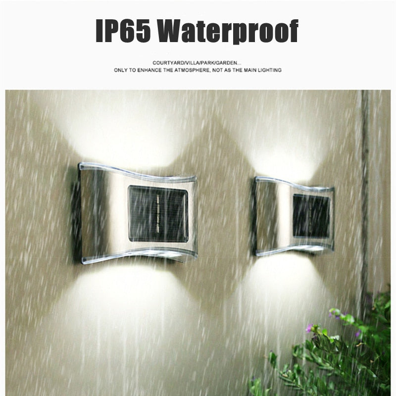 Solar LED Wall Lamp Outdoor Waterproof