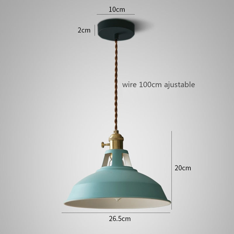 Pendant Light Retro Industrial Colorful