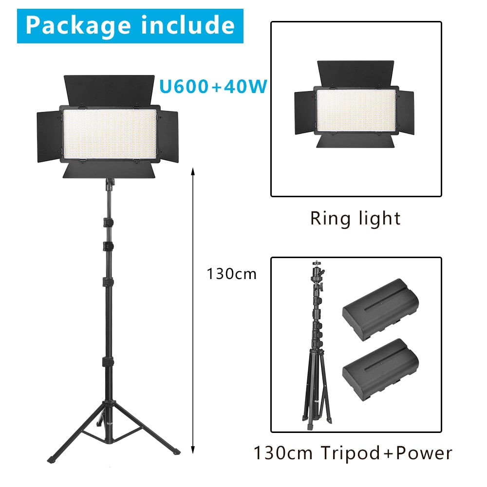 Portable Video Recording Photography Panel Lamp