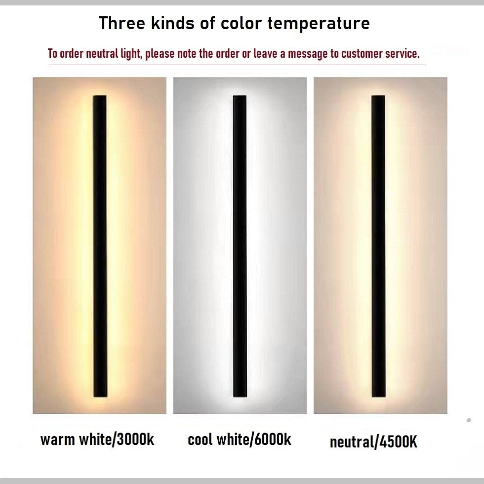 Waterproof LED long wall lamp