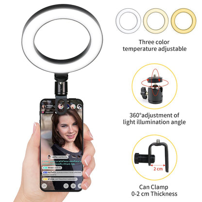 Ring Light LED Lamp With Clip On