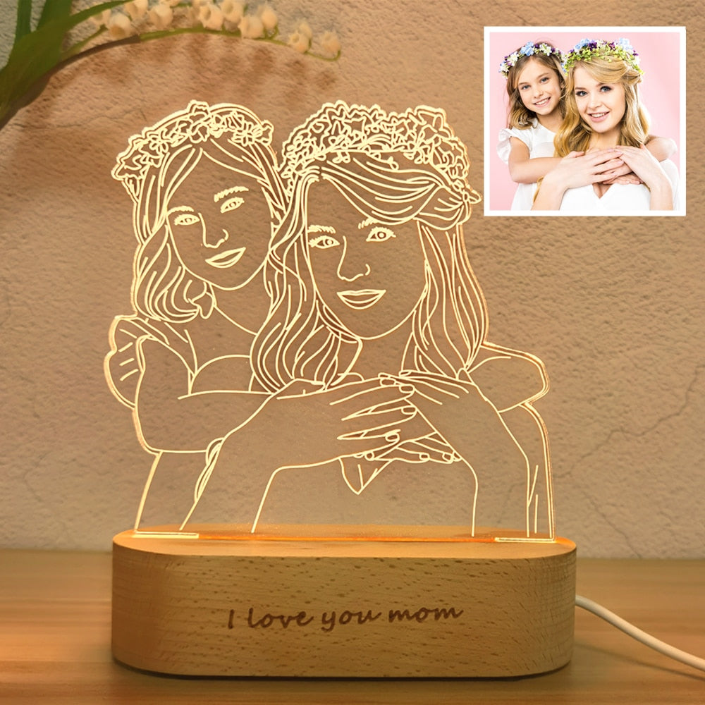 Customized Photo 3D Night Light