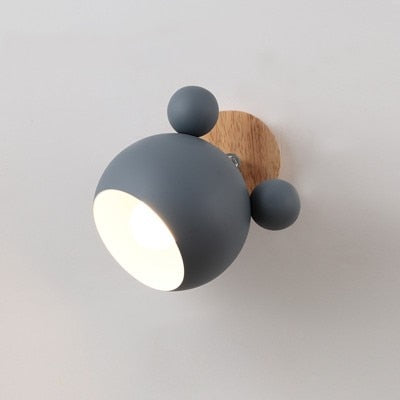 Modern Wall Lamp Colorful Iron Mickey Wall Lamps