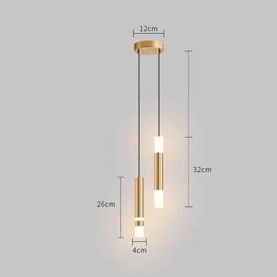 Modern Art Gold Pendant Lamp Fixture