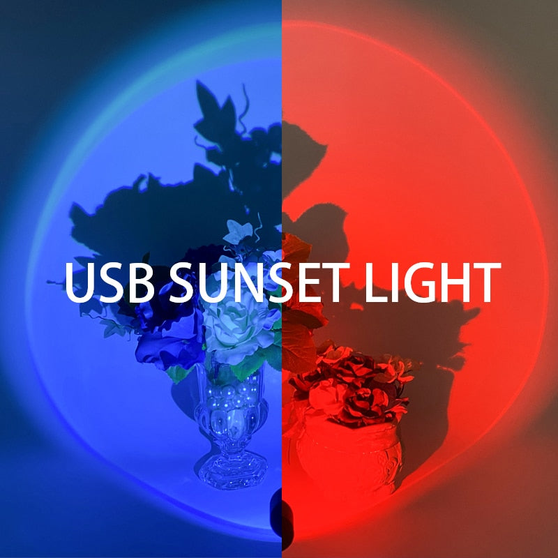 USB Sunset Projector Lamp Atmosphere