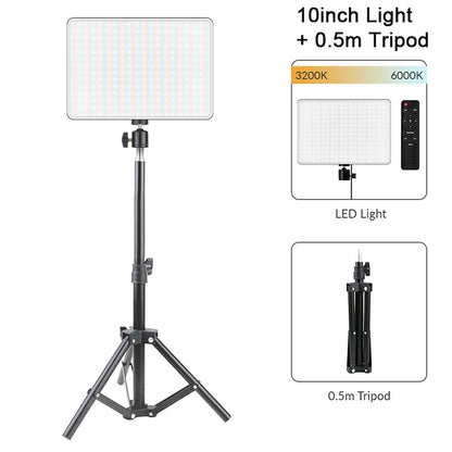 LED Video Light Panel Live Streaming Photo Studio Lamp