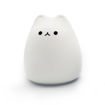 LED Night Lamp Touch Sensor Cat Silicone