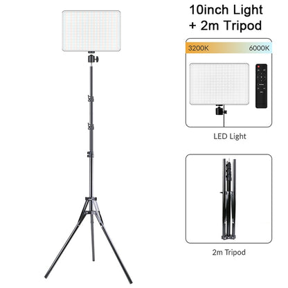 LED Video Light Panel Live Streaming Photo Studio Lamp