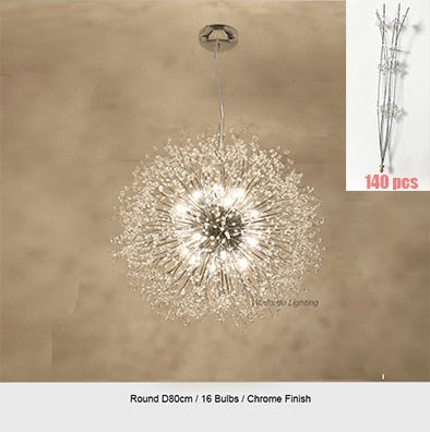 Crystal Dandelion Chandelier Lighting