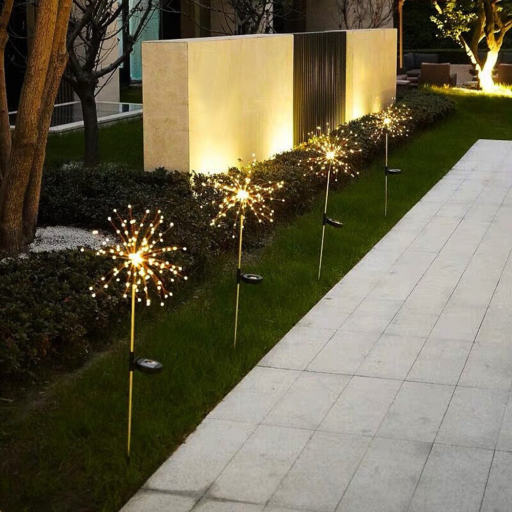 LED Solar Flashing Fireworks Lights