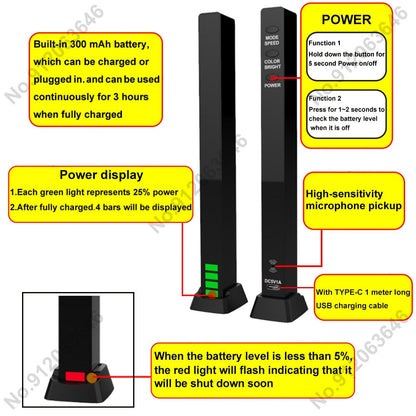 RGB Sound Control LED Light App Control