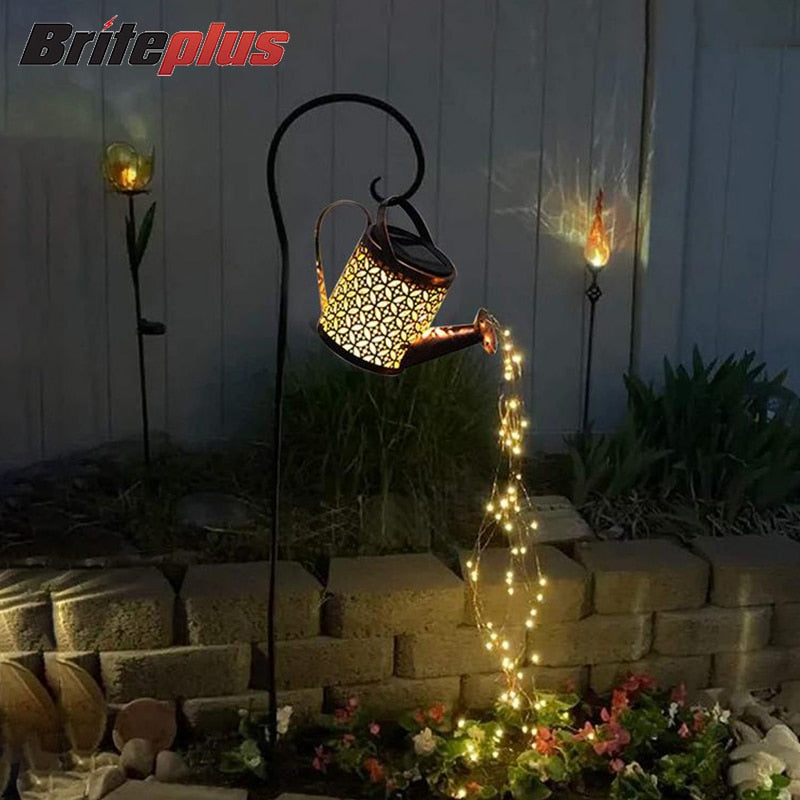 Solar LED Watering Can Light