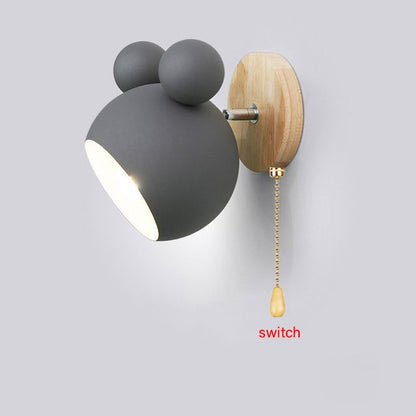 Wooden Wall Lamps Cute Cartoon