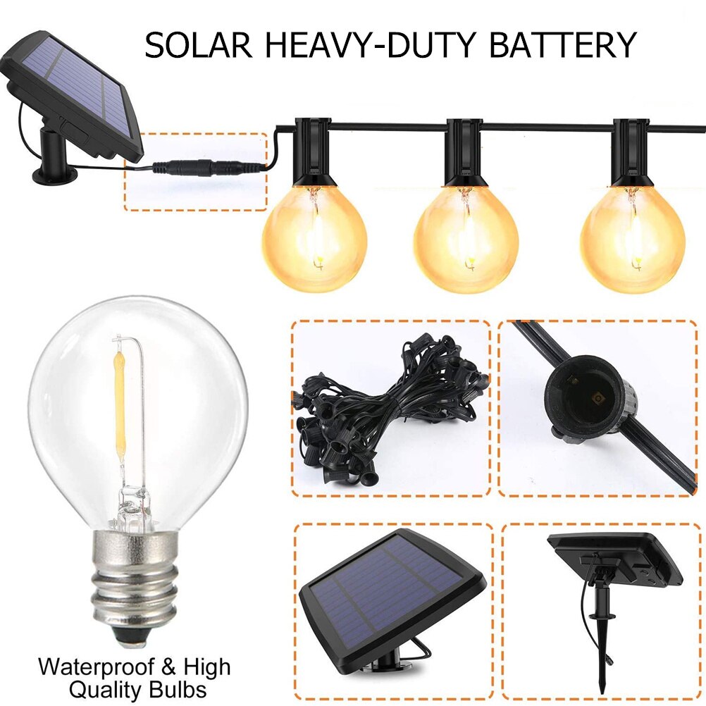 Solar Light Street Garland Led