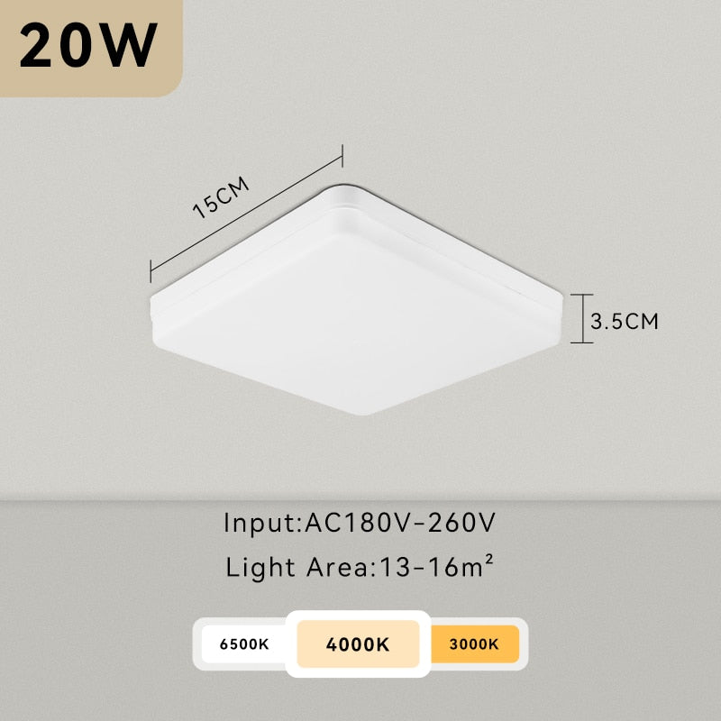 Modern Led Ceiling Lamp 20W 30W 40W Square