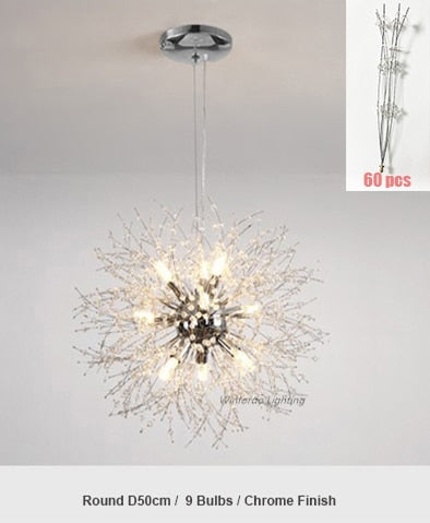 Crystal Dandelion Chandelier Lighting