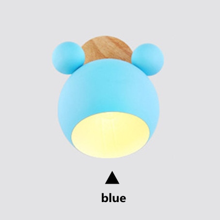 Wooden Wall Lamps Cute Cartoon