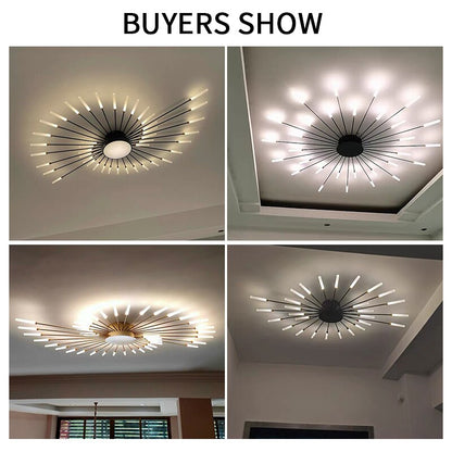 Modern Ceiling Acrylic Lamps Fixture Frame