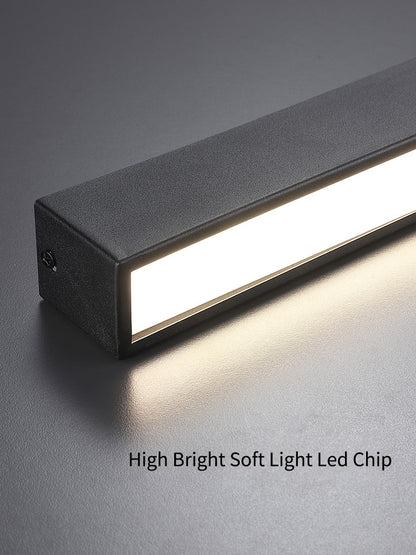 Long strip surface mounted linear lamp