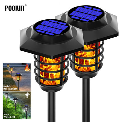 LED Solar Flame Lamp Outdoor