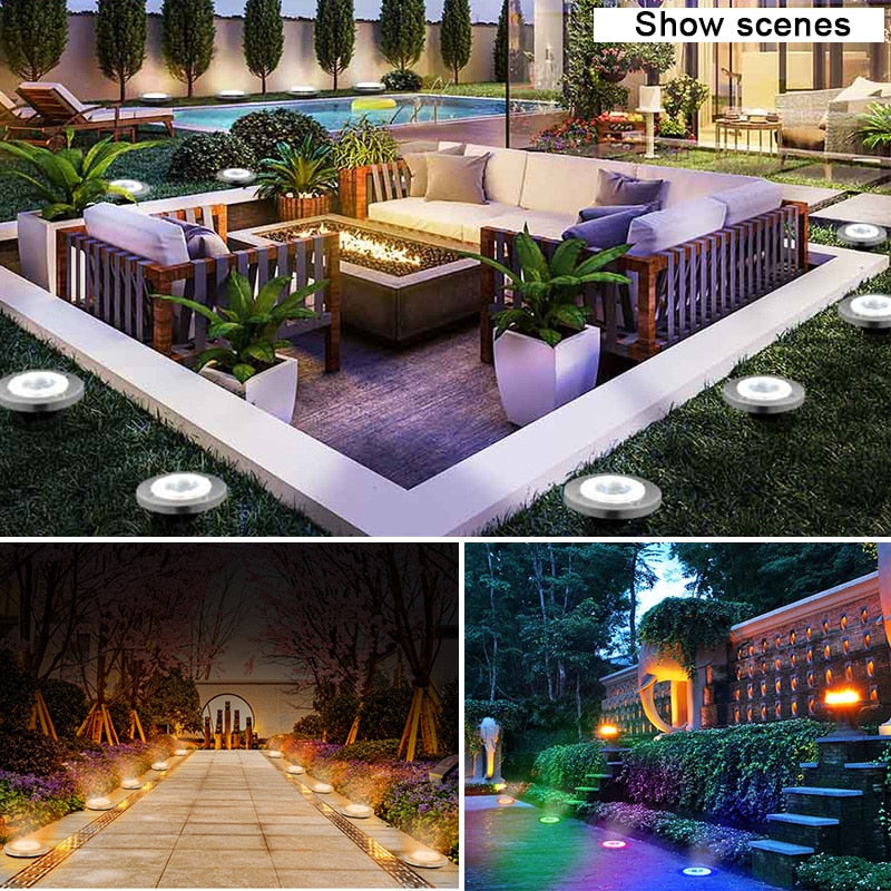 LED Outdoor Solar Garden Lights Waterproof