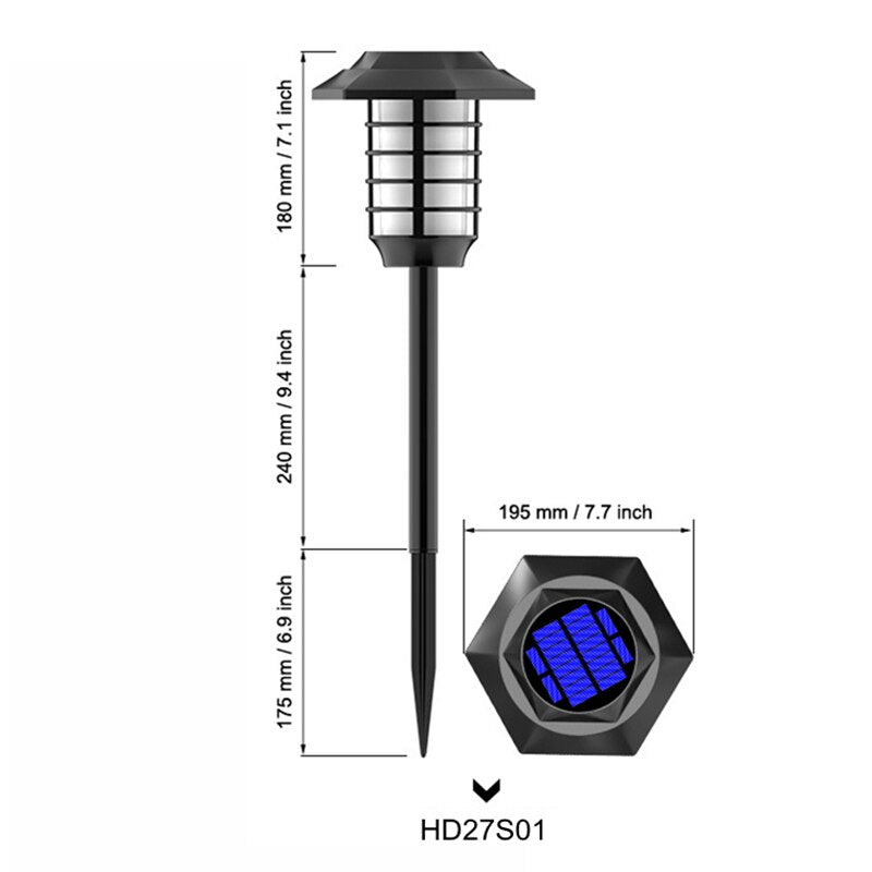 LED Solar Flame Lamp Outdoor