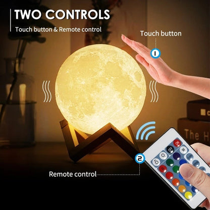 Moon Lamp USB Rechargeable Touch