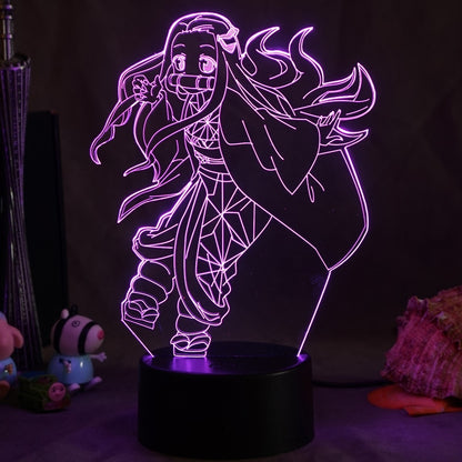 Demon Slayer Anime Tanjiro Lamp Setup