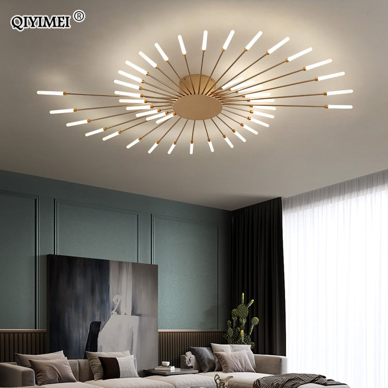 Modern Ceiling Acrylic Lamps Fixture Frame