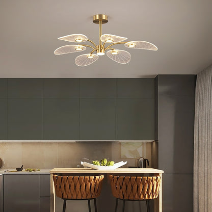 LED Ceiling Lamp Nordic Copper Chandeliers Lighting Fixture