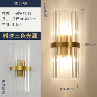 Crystal Wall Lamp Light Luxury Post Modern