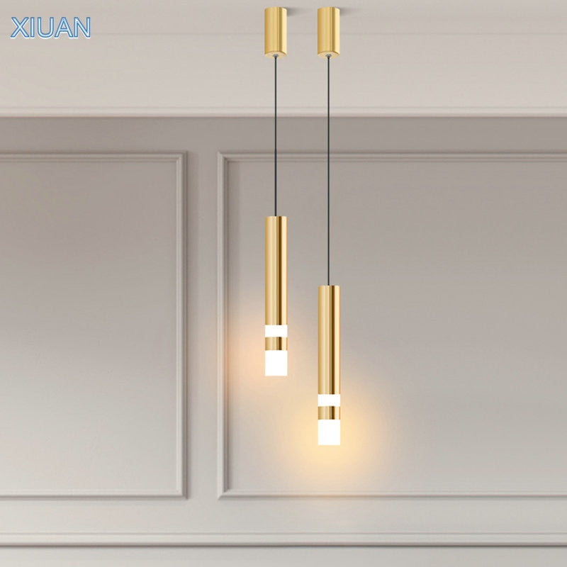 Modern Art Gold Pendant Lamp Fixture