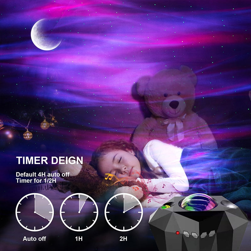 Led Aurora Borealis Mood Galaxy Projector Starry Sky