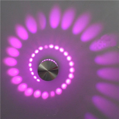 Modern LED Ceiling Light 3W RGB Wall Sconce